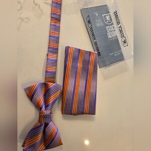 Free With Mens Purchase* Stacy Adams Vibrant Striped Bow Tie Set